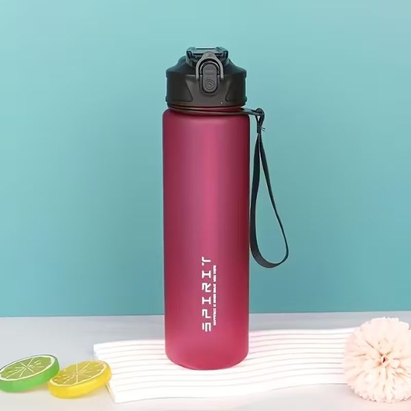 Botella de agua deportiva