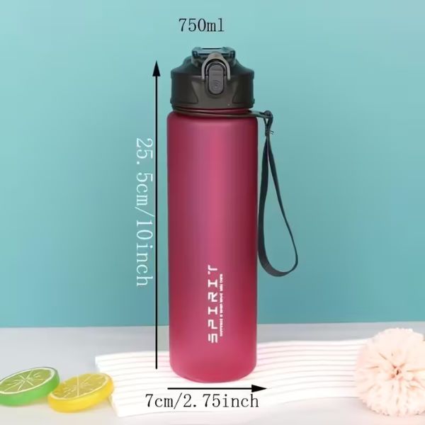 Botella de agua deportiva