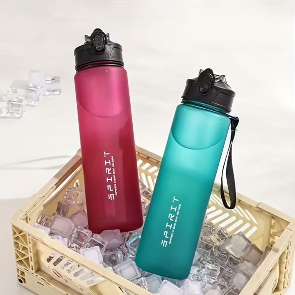 Botella de agua deportiva